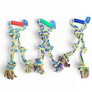 Juguete Cuerda Doble Con Agarre Incr 56 Cm Varios Colores