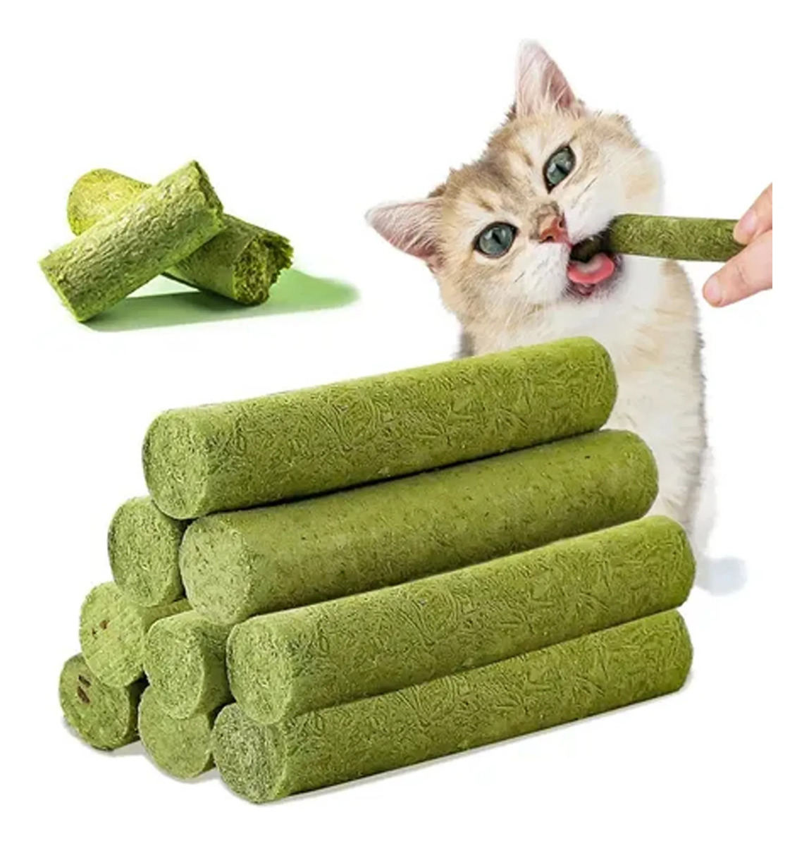 Snack Palitos Para Gato Grass Teething Stick Pollo 30 Gr - Imagen 2