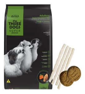 Three Dogs Super Premium Perro Adulto Raza Pequeña 3 kg