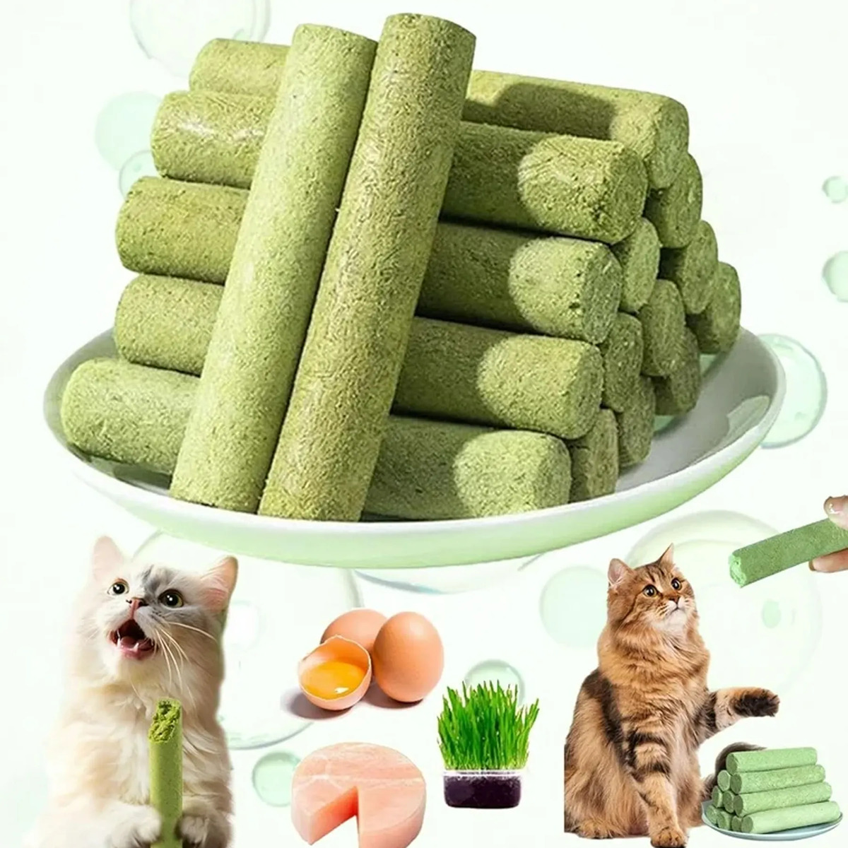 Snack Palitos Para Gato Grass Teething Stick Pollo 30 Gr - Imagen 3