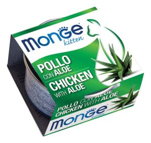 Paté Monge Gato Cachorro/Kitten Pollo y Aloe 80 g