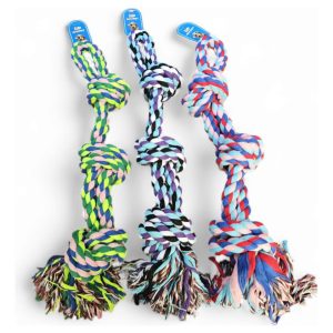 Juguete Cuerda Con Nudo Grueso Incr 70 Cm Varios Colores