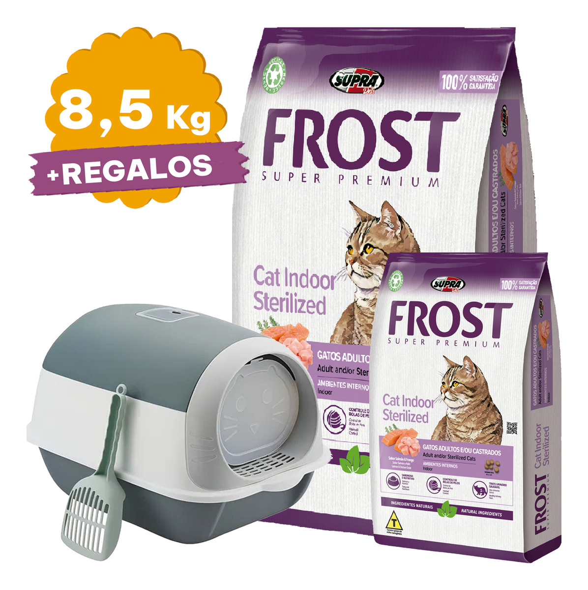 Alimento Frost Cat Indoor Gato Adulto 8,5 K + Regalo + Envío - Imagen 2