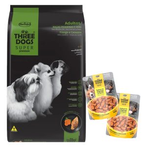 Three Dogs Perro Adulto Raza Pequeña Super Premium 10,1 Kg