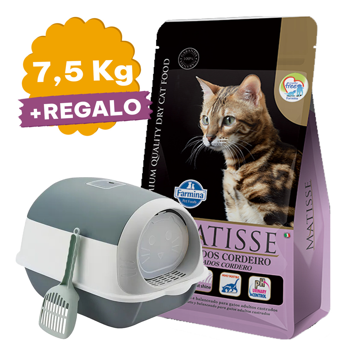 Alimento Matisse Gato Adulto Castrado Cordero 7,5 K + Obsequ - Imagen 2