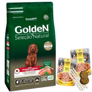 Golden Selección Natural Perro Cachorro Pollo y Arroz 3 kg