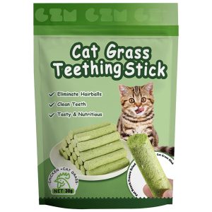 Snack Palitos Para Gato Grass Teething Stick Pollo 30 Gr