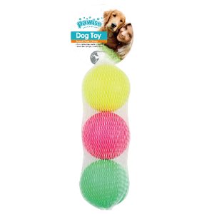 Juguete Pawise Pack 3 Pelotas Esponja Chica Para Perro