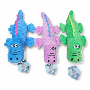 Juguete Peluche Para Perro Cocodrilo Varios Colores