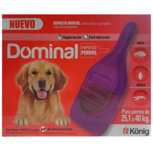 Pipeta Antipulgas Dominal Para Perros De Entre 25 Y 40 Kg
