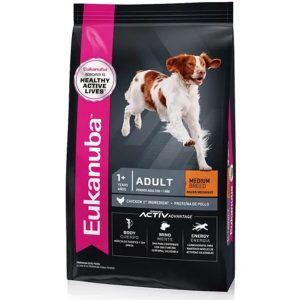 Eukanuba Perro Adulto Raza Mediana 17 Kg (BOLSA CON DETALLE)