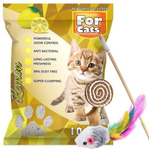 Arena Sanitaria Bentonita For Cats Limón 10 Lts