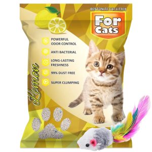 Arena Sanitaria Bentonita For Cats Limón 5 Lts