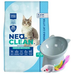 Arena Aglomerante Neo Clean 25 Kg Sin Aroma Para Gatos
