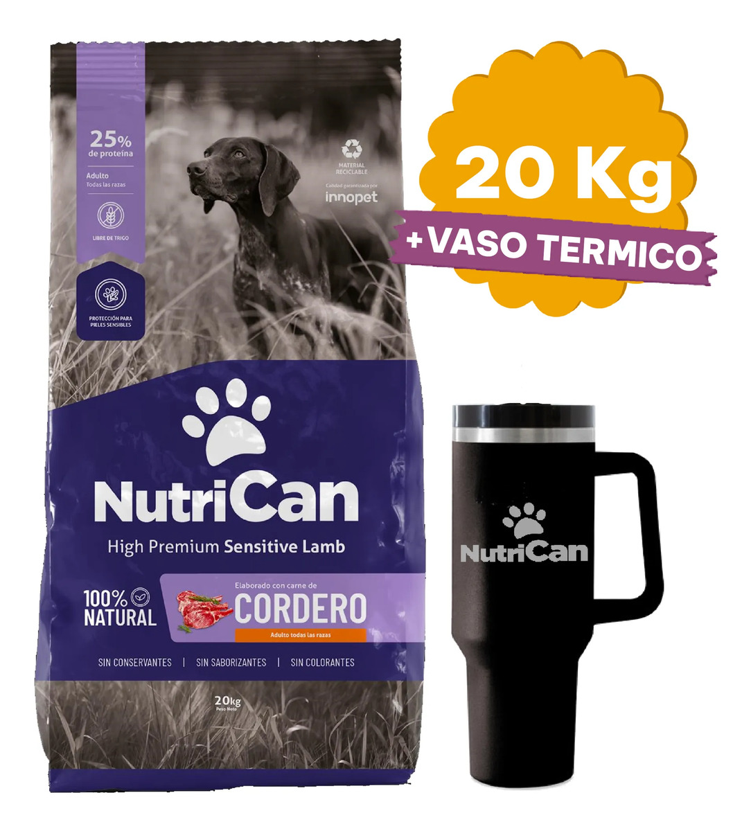 Nutrican Perro Adulto Cordero 20 Kg - Imagen 2