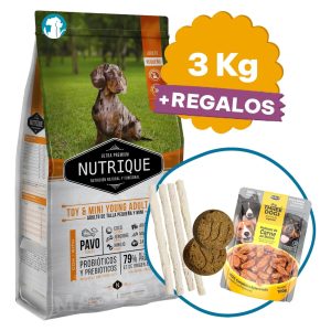 Alimento Nutrique Perro Adulto Toy & Mini 3 Kg + Regalo