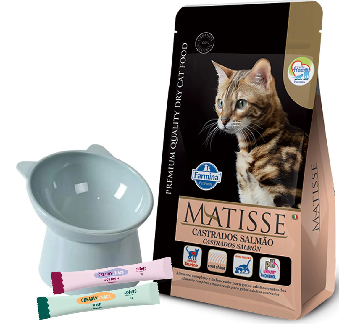 Alimento Matisse Gato Adulto Castrado Salmón 7,5 Kg + Obs
