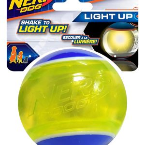 Pelota Para Perro Goma Con Luz Led Flota En El Agua Nerf Dog