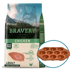Bravery Adulto Raza Grande Y Mediana Sabor Pollo 4 Kg