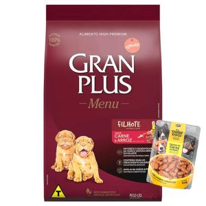 Gran Plus Menú Perro Cachorro Mediano y Grande Carne y Arroz 3 kg