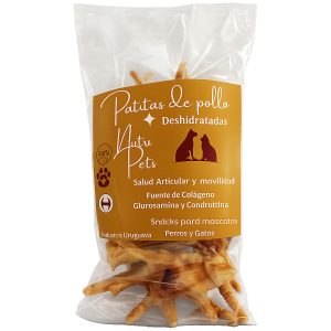 Patitas De Pollo Deshidratadas Nutri Pets 10 Unidades