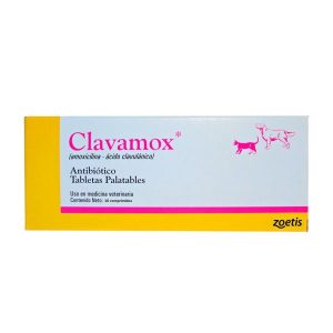 Clavamox 250mg Antibiotico En Tabletas Palatables 10comp