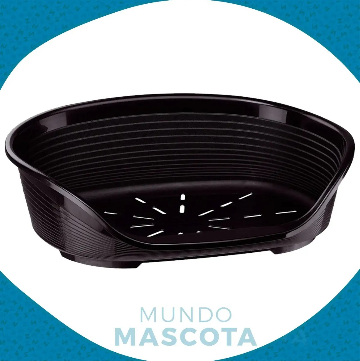 Cucha Cuna Plástica Perro Ferplast Negra N°8 / 12 Cuotas