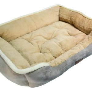 Cama Para Mascotas Rectangular Base Reversible Grande