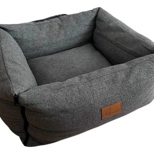 Cama Para Mascotas Cuadrada Pared Removible Gris