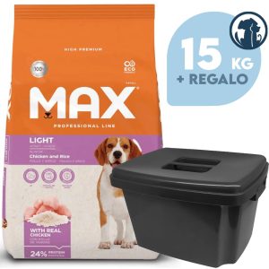 Comida Max Light Perro Adulto 15 Kg + Regalo