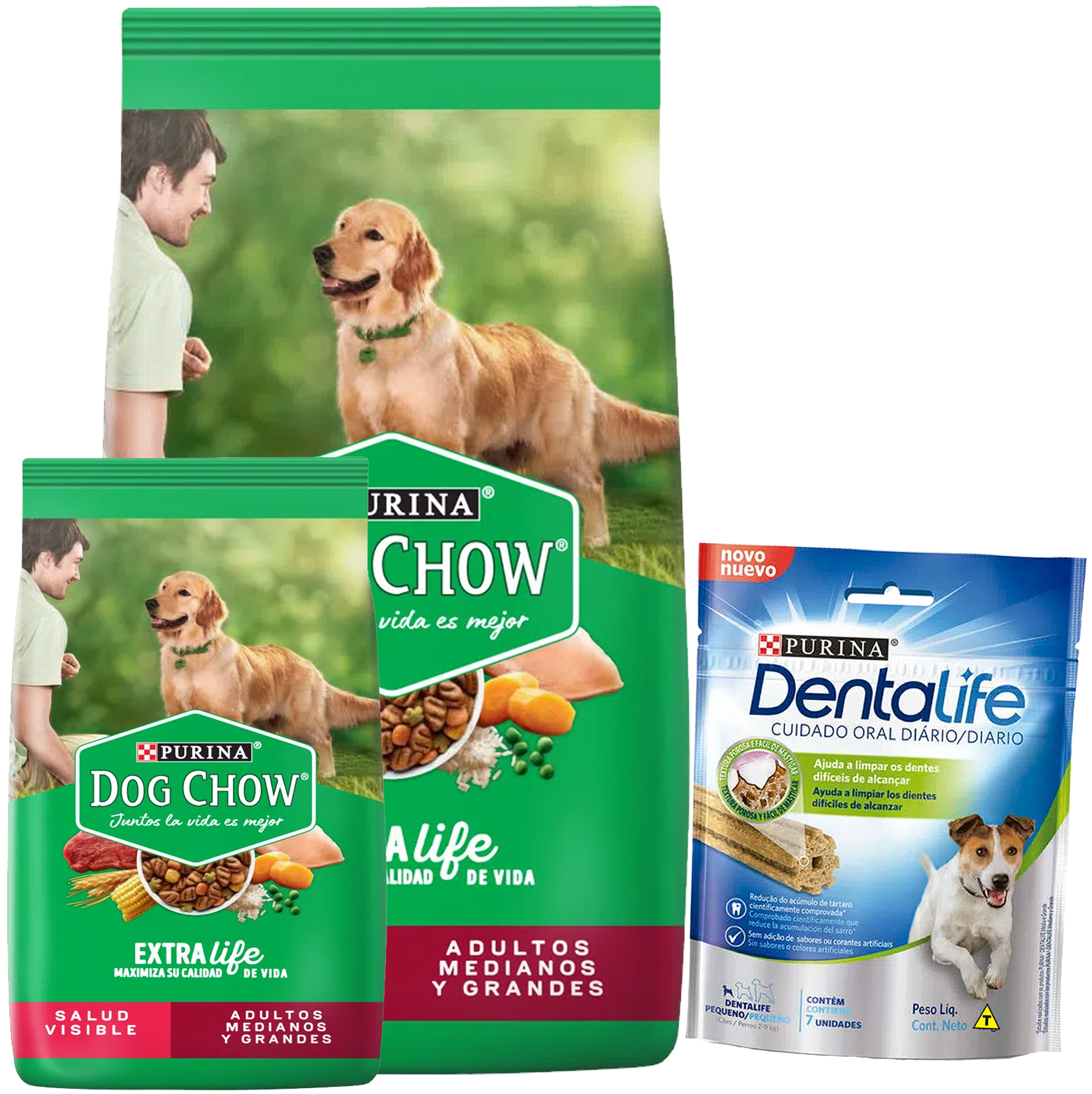 Dog Chow Perro Adulto Raza Mediana y Grande 24 Kg
