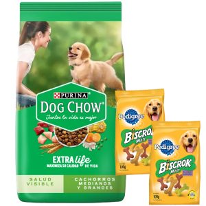 Dog Chow Perro Cachorro Raza Mediana y Grande 21 Kg