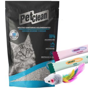 Arena Sanitaria Aglomerante Pet Clean Higiene & Hogar 10 Kg
