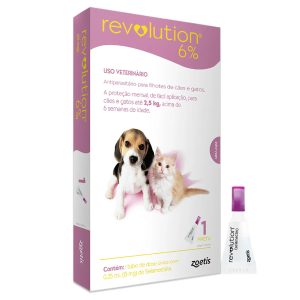 Revolution 6% Zoetis Desparasitante Gatos Perros Hasta 2.5kg