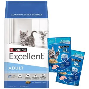 Alimento Purina Excellent Adult Gato Adulto 3 Kg