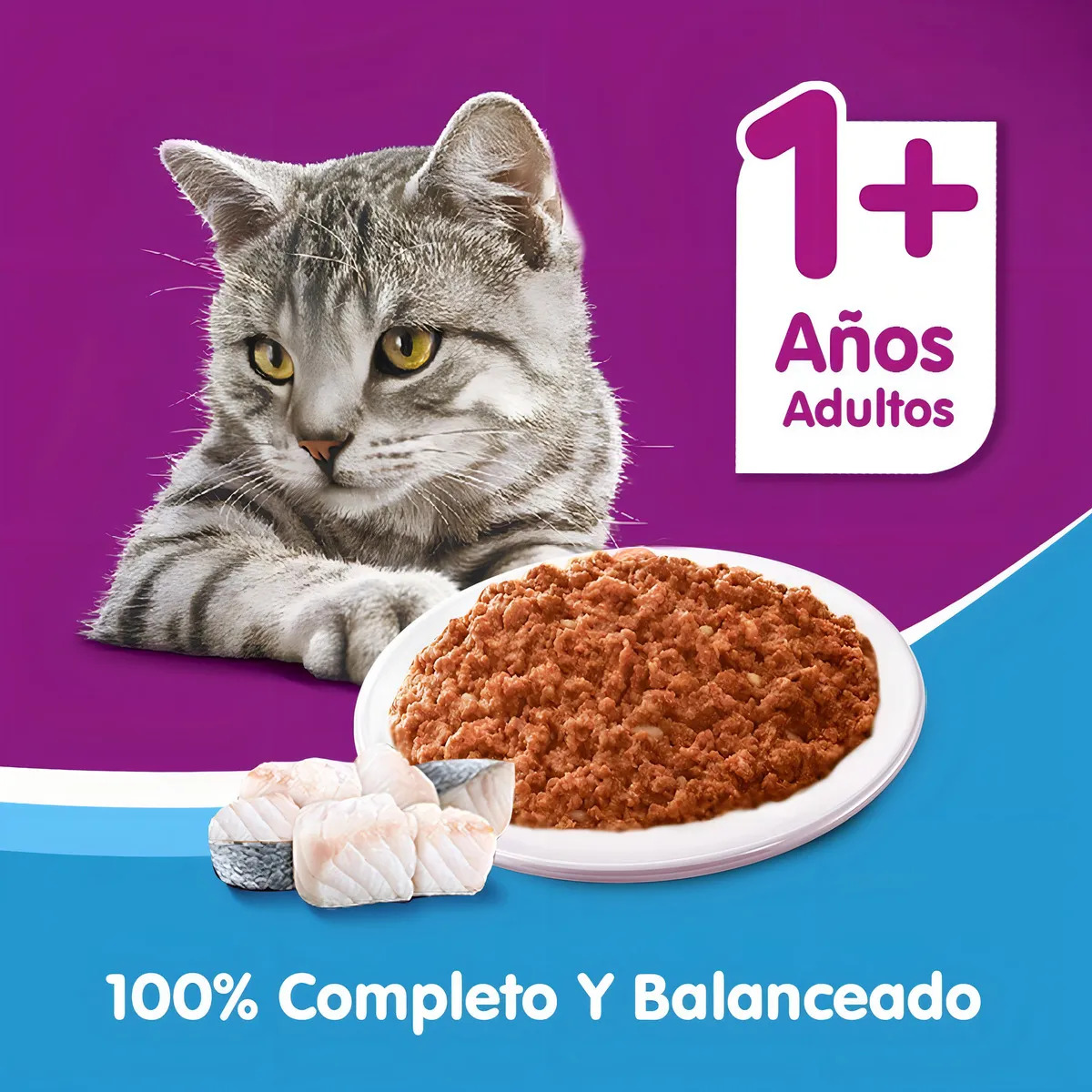 Lata Whiskas Gato Adulto Atun X 340 Grs - Imagen 5