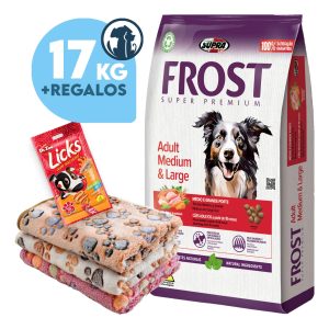 Comida Perro Adulto Frost Lb Raza Grande 17 Kg + Regalo