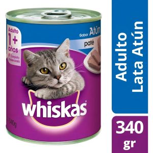 Lata Whiskas Gato Adulto Atun X 340 Grs