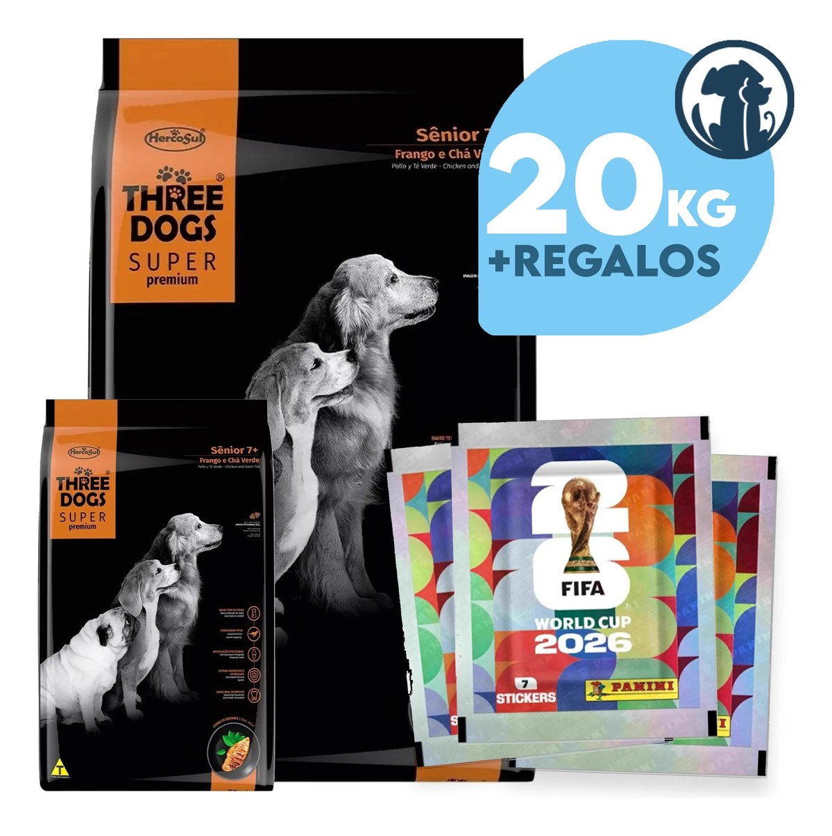 Alimento Perro 7+ Mature Senior Three Dogs 17 Kg + Regalo - Imagen 2