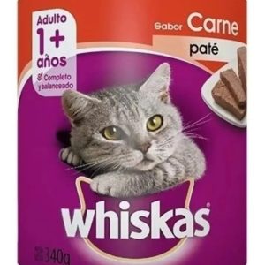 Alimento Whiskas Adulto Paté De Carne De 340 G