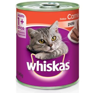 Lata Whiskas Gato Adulto De Carne 340 Gr