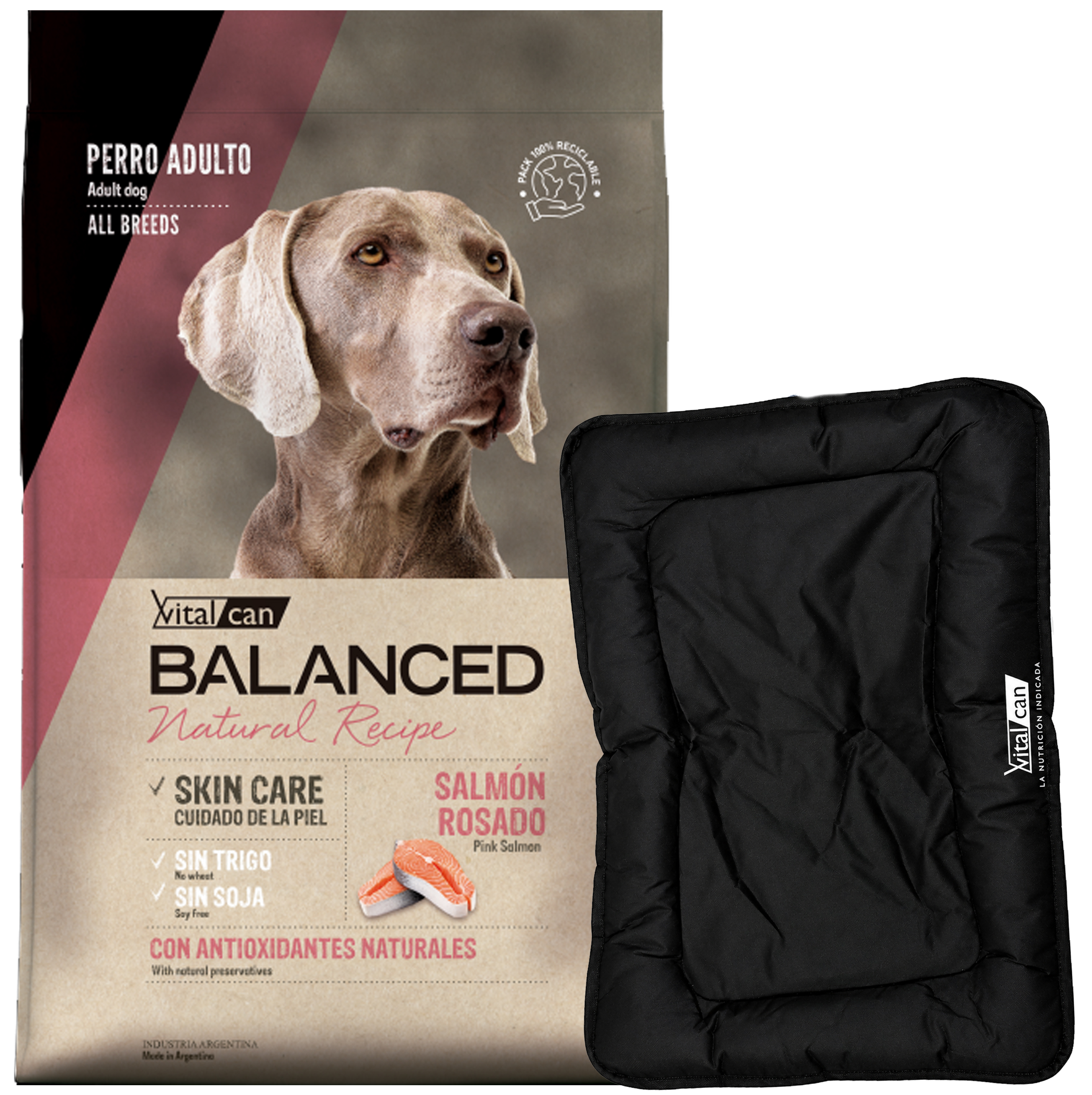 Balanced Natural Recipe Perro Adulto Salmón Rosado 15 Kg