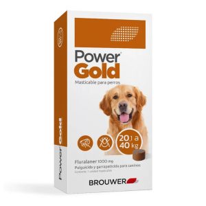 Pastilla Power Gold Antipulgas y Garrapatas 20 a 40kg 1 Comp