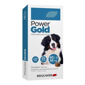 Pastilla Power Gold Antipulgas Y Garrapatas 40 a 56 kg 1 Comp.
