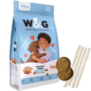 W&G Premium Perro Cachorro Pollo Y Carne 15 Kg