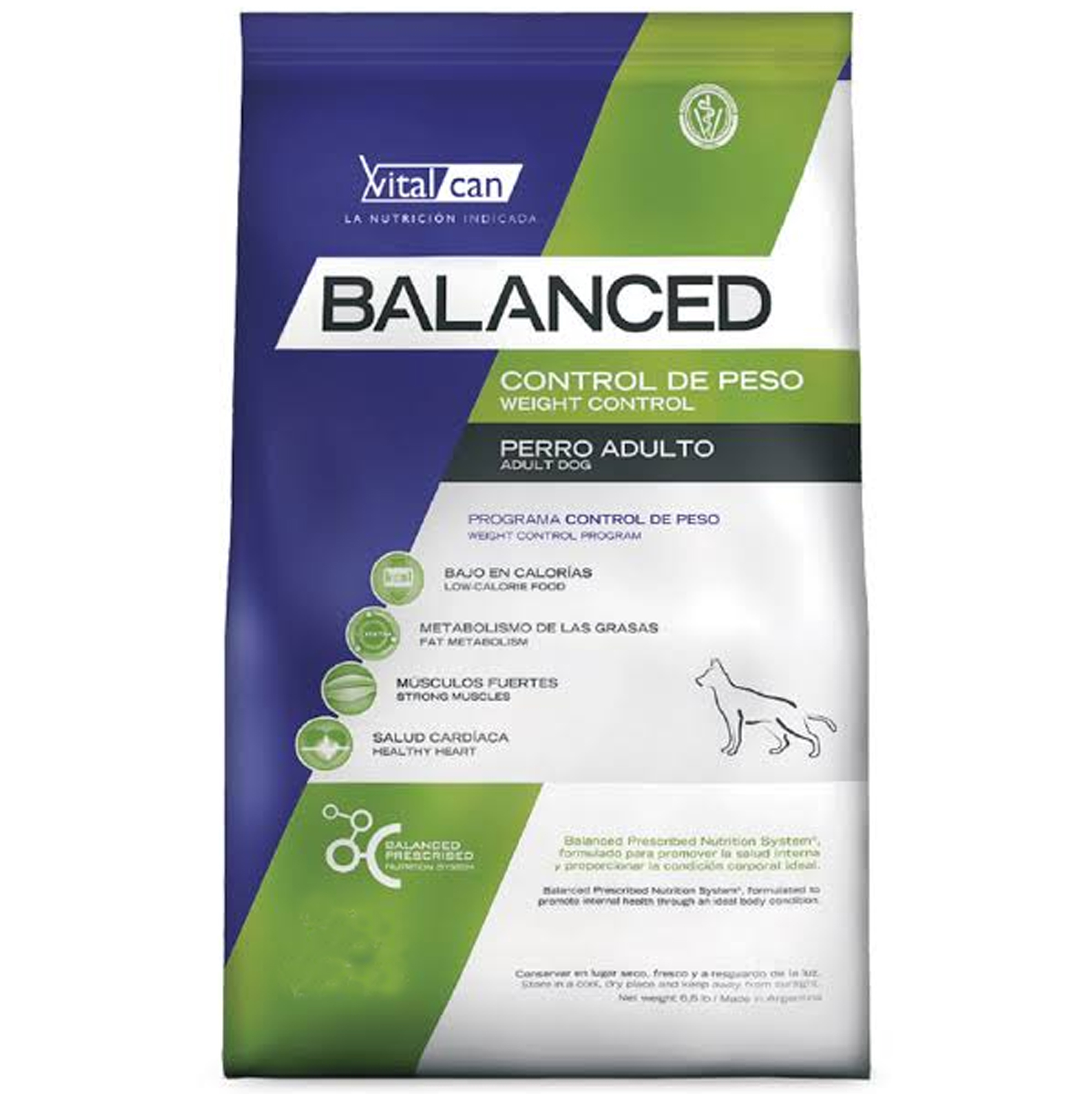 Balanced Perro Adulto Control de Peso 20 Kg (BOLSA CON DETALLE)