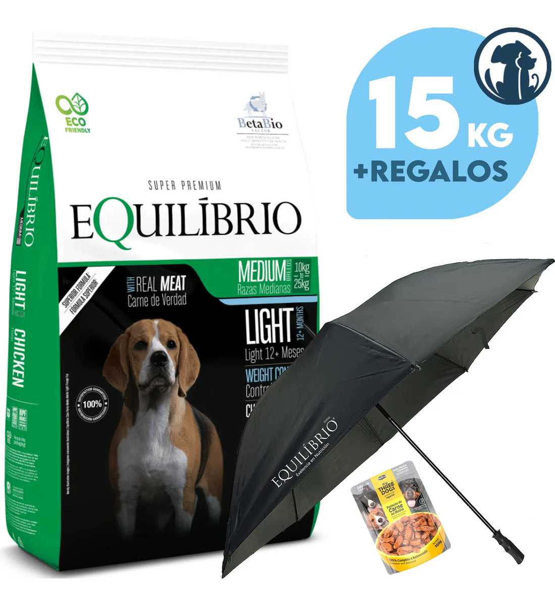 Alimento Perro Equilibrio Light 15 Kg + Regalo + - Imagen 2