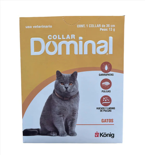 Collar Dominal Anti Pulgas Y Garrapatas Para Gatos X3 Unid - Imagen 2