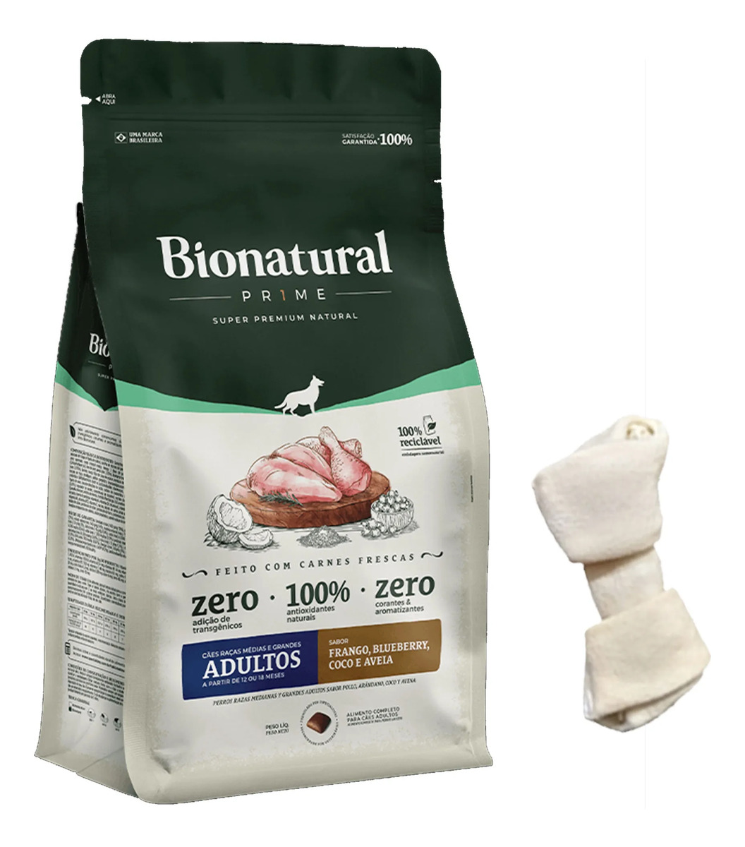 Alimento Bionatural Prime Perro Adulto Mediana Y Grande 2,5k