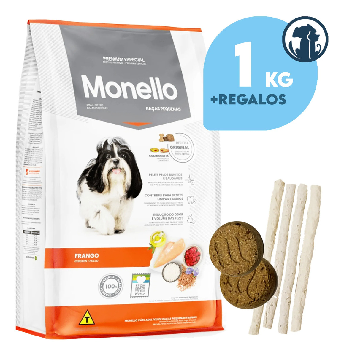 Alimento Monello Premium Razas Pequeñas 1 Kg